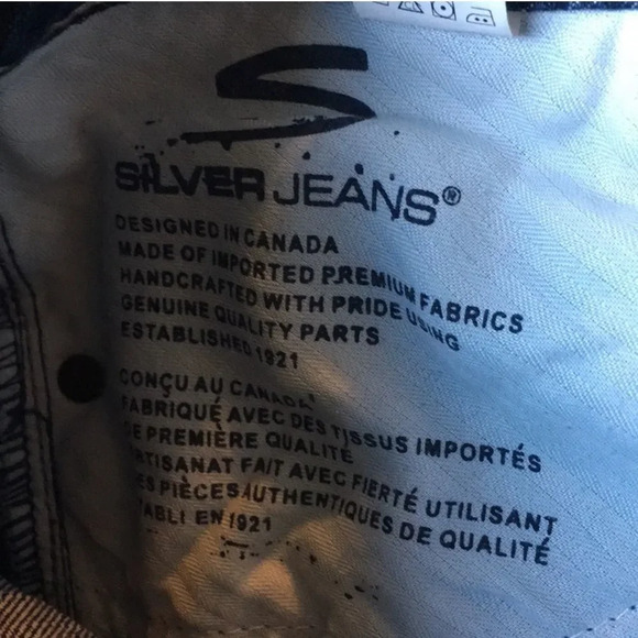 Silver Aiko Jeans 28 Distressed Boot Cut Altered Cut - Picture 5 of 10